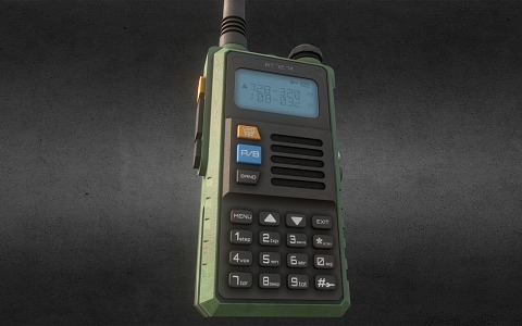 modern walkie-talkie pager 3d model