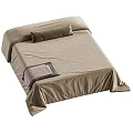 Modern Bed Linens With White Gray And Beige Sheets Pillows And Towel