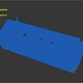 Detailed Miniature Watercraft Model With Green Hull Mast And Blue Water Base