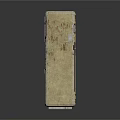 Old Style Industrial Utility Cabinet With Concrete Finish And Metal Ventilation Grilles