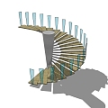 revolving staircase 3d model