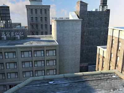 Modern residential area Ancient residence 3d model