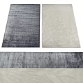 Dark and Light Textured Square Rugs with Elegant Design for Interior Decor 3d model