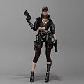 Group of People in Diverse Outfits Including Tactical Gear Casual Dresses and Fashionable Coats