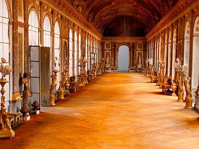 Sacred Religious Sanctuary Interior With Ornate Arches Devotional Statues And Spiritual Artwork 3d model