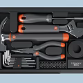 Hardware tools installation tools screwdriver wrench nose pliers claw hammer batch head Allen wrench 3d model