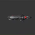 Black And Red Modern Motorcycle With Sleek Lines Stylish Design And Alloy Wheels