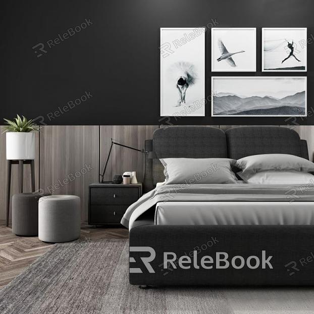 Background double bed model