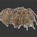 Rope pile rope hemp rope group rope life supplies construction supplies life-saving supplies 3d model