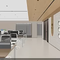 Modern Conference Room Interior With Long Table Comfortable Chairs Wooden Walls And Modern Ceiling Lighting