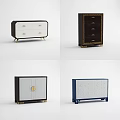Elegant Sideboard Designs Featuring Gold Accents Drawers And Colorful Finishes