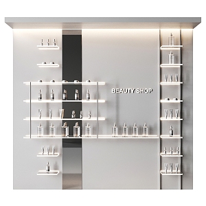 Modern Cosmetic Cabinet Cosmetic Counter Display Cabinet Shelf Cosmetic Counter Cosmetic Combination 3d model