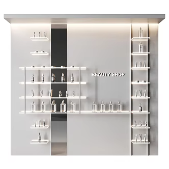 Modern Cosmetic Cabinet Cosmetic Counter Display Cabinet Shelf Cosmetic Counter Cosmetic Combination 3d model