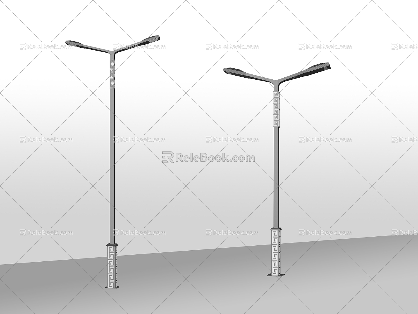 Modern street lamp palindromic lamp landscape lamp model