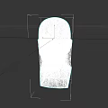 Simplified White Head 3D Model For Game Movie Character Design