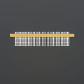 Modern Ceiling Light With Golden Frame And White Grid Shade Design