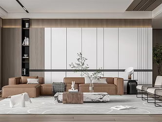 modern living room 3d model