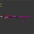 Modern Sniper Rifle With Scope Long Barrel Bipod And 3D Render Design