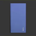Sleek Blue Portable Power Bank for Laptops with USB Charging Ports and Slim Design