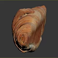 Freshly Baked Golden Croissant with Buttery Flaky Layers and Shiny Surface on Dark Background