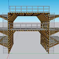 Tunnel full-section excavation and charging operation trolley 3d model