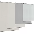 Modern roller shutter office roller shutter floor-to-ceiling window roller shutter roller shutter curtain 3d model