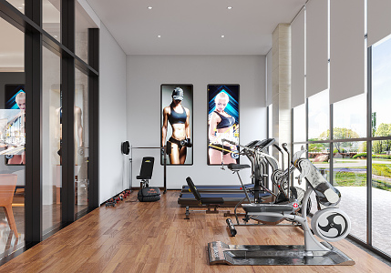 Modern Gym 3d model