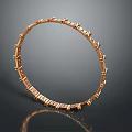 Elegant Golden Fashion Bracelet With Intricate Decorative Patterns And Shiny Finish