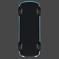 Blue BMW Sedan With Modern Sporty Exterior And Alloy Wheels Design