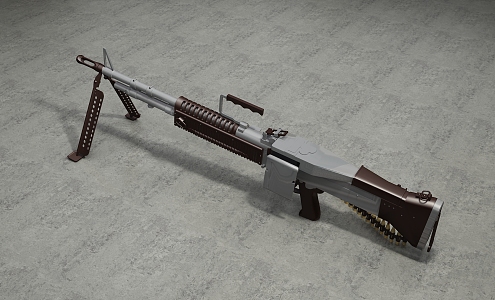 Modern Gun Machine Gun 3d model