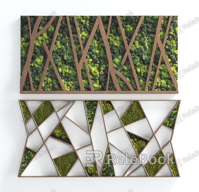 modern plant wall green plant wall model