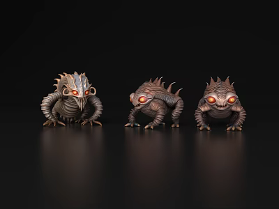 Mutant Species Green Monster Alien Ghost Warcraft Monster Emotional Packs Emotional Packs Evil King of Warcraft Monster Green Man Toy Handset 3d model