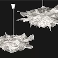 Modern White Petal Design Hanging Chandeliers For Interior Lighting Decoration