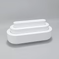 Practical White Plastic Storage Organizer With Multiple Compartments And Drawers 3d model