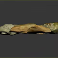 Natural Stone and Rustic Wood Decorative Pieces with Various Shapes and Colored Textures