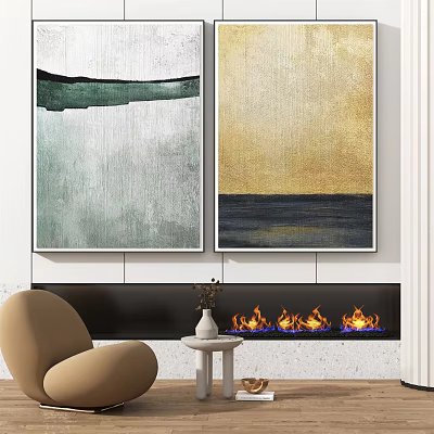 Modern Abstract Painting Abstract Hanging Painting 3d model