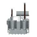 Main transformer substation 220kv 500kv 3d model