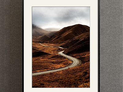 Modern Landscape Painting Simple Brown Study Landscape Road Decorative Painting model