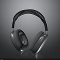 Modern Over Ear Headphones With Silver Ear Cups And Black Headband
