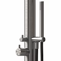 Stainless Steel Shower Column System With Rainfall Head And Handheld Sprayer 3d model