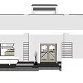 Modern Cafe Architecture Exhibition Hall Architecture 3d model