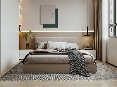 Modern Bedroom Second Bedroom 3d model