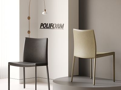 POLIFORM dining chair single chair without armrest 3d model