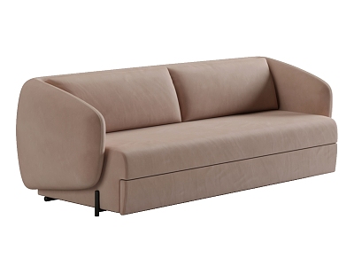 Modern Simple Double Sofa Simple Sofa 3d model