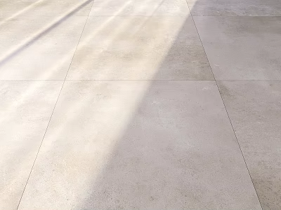Light Colored Textured Floor Tile Components With Natural Sunlight Patterns 3d model