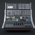 Synthesizer Tuner Mixer Distribution Box Central Control Distribution Cabinet Controller Console Main Console Low Face Number Low Mold Simple Mold Video Level Realism 3d model
