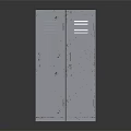 Hardware Tools Metal Double Door Storage Cabinet With Industrial Design And Ventilation Slots