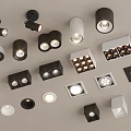 Various Styles Black And White Downlights And Spotlights For Ceiling Lighting