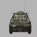 Armored Vehicle BTR80 Armored Transport Vehicle Armored Vehicle Launcher Infantry Vehicle Low Face Number Low Model Simple Model Game Sub-era Film and Television Level 3d model