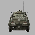 Armored Vehicle BTR80 Armored Transport Vehicle Armored Vehicle Launcher Infantry Vehicle Low Face Number Low Model Simple Model Game Sub-era Film and Television Level 3d model